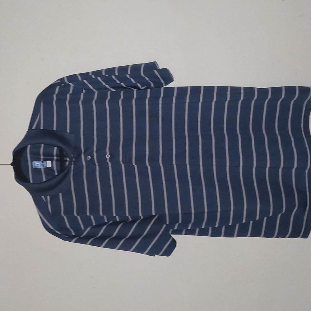 PGA Tour Mens Polo‎ Shirt Golf Airflux Blue stripped Size XXL